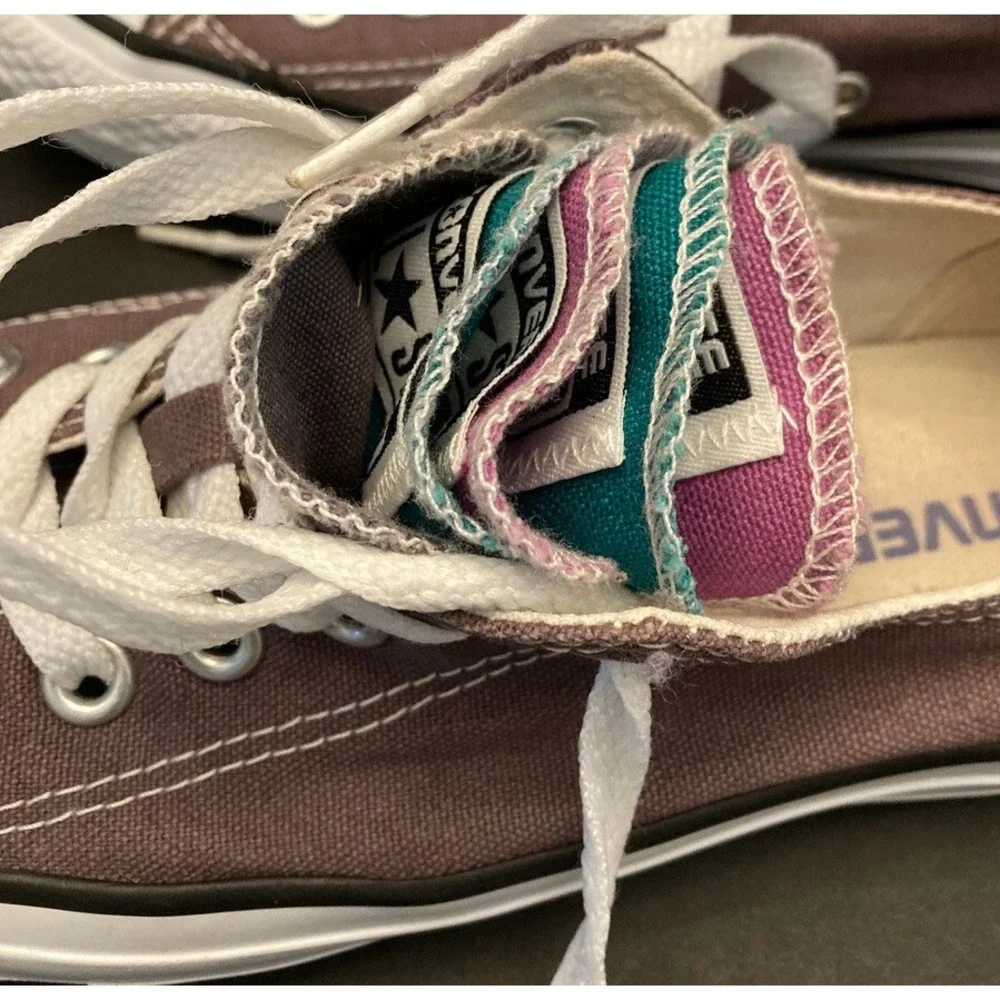 Converse All Star Low Top Purple-Brown M 4.5 W 6.5 Unisex Canvas Multiple Tonges